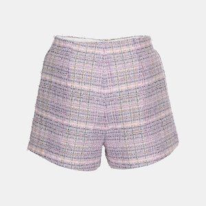 Urban Revivo | Plaid Pattern Tweed Shorts